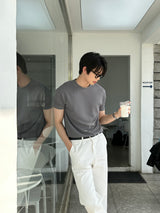 デイパーフェクトマッスルフィットアイスバンドショートスリーブTシャツ / Day Perfect Muscle Fit Ice Bundo Short-Sleeved T-Shirt (9 colors)