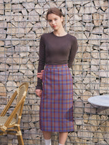 CHECK MIDI SKIRT_PURPLE (6638376845430)