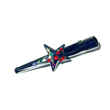 Silver big star multi cubic hairpin