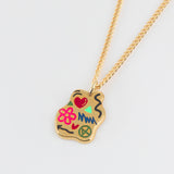 DOODLE NEC SILVER925(18K GOLD PLATED)