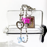 Summer gummy bear Cigarette & lighter case (bear pendant blue->green) (6672842260598)