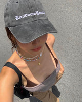 キャップ06/RUNDOWNYOUTH CAP 06 (Bleached Black)