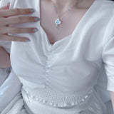 Sky Cloud Holographic Gemstone Necklace
