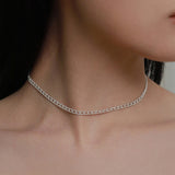 シルバーフルールネックレス / silver fleur necklace (vermeil)