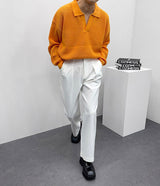ハッチカラーニットウェア/SK Hacchi Collar Knitwear (4 colors)