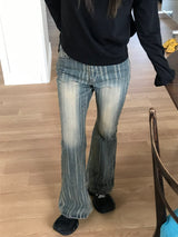 リーズブーツカットデニムパンツ