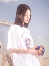 0 1 cat planet t-shirt - WHITE (6567587086454)
