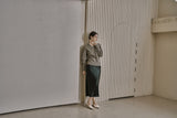 リブ Vニットトップス/RIBBED V-KNIT TOP_L.GREEN