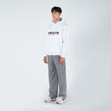 カーシブロゴフーディー / CURSIVE LOGO HOODIE WHITE