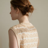 ウェーブニットベスト/Wave knit vest