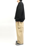 サークルムーンキャットスウェットシャツ / Circle Moon Cat Sweatshirt_Black
