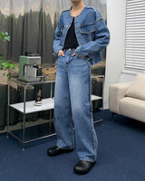 デコレーションセットアップパンツ/MG706,707 Decoration Set-Up Pants (Set - Up / 2 colors)