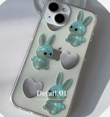 ハートOKラビットフォーンケース / Heart Ok Rabbit phone case