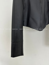 High-Neck Biker Slim Rider Jacket