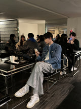 セミオーバーチャイナデニムジャケット / LMN Semi-Overs China Denim Jacket (blue)