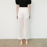 SEE-THROUTH NET PANTS, WHITE
