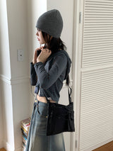 Mighty Zipper Square Mini Messenger Cross Bag