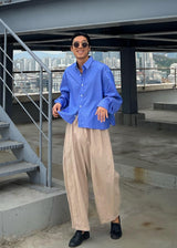 レイストライプクロップシャツ / Ray Stripe Crop Shirt 2COLOR