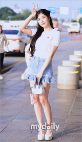 スモールチェリーケーブルクロップ丈のショットスリーブニット／(Eunbi's Pick)SMALL CHERRY CABLE CROP SHORT SLEEVE KNIT [WHITE]