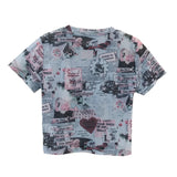 カートゥーンメッシュシースルークロップTシャツ