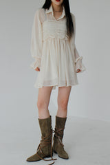 ダスティーラッフルワンピース / Dusty Ruffle One Piece (3color)