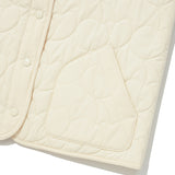 CHERRY BASIC QUILTING VEST [IVORY]
