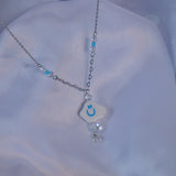 Sky Cloud Holographic Gemstone Necklace