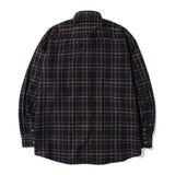 Layla endless love Fluff Mood Check shirt S24 Navy (6550278176886)
