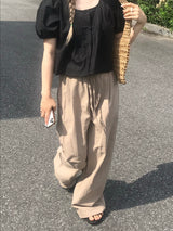 Allium pintuck blouse