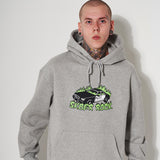 BURNING CAR HOODIE GRAY (6616272568438)