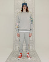 GRANNY SQUARE SWEATSHIRT GRAY MELANGE (6691432792182)