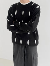 Hall round punching knit