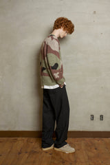 BRUSHED CAMO KNIT