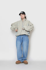 トライカラーリングナイロンジップアップ / Try Coloring Nylon Zip-Up
