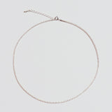 シルバーテニスネックレス / silver tennis necklace (yellow gold plated / platinum gold plated)