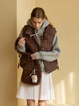 RIBBON PUFFER VEST