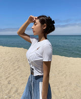 ツイストテンションクロップTシャツ