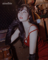 ローズシャンデリアピアス / Red Rose Chandelier Piercing