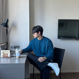 モーメントオーバーサイズフィットラウンドニット / Moment Oversized Fit Round Knitwear (7 colors)