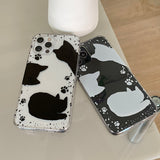 Shawdow Cat Black Phone Case 