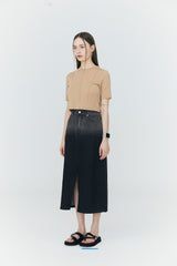 ピンタック テンセル Tシャツ / PinTuck Tencel Tee [Beige]