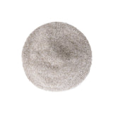 Stud Logo Wool Knit Beret Mocha