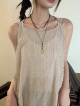 Tosan Beads Metal Vintage Jewelry Necklace