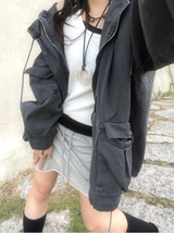 ユニセックスピグメントビンテージミリタリージャケット / Unisex pigment Vintage military jacket