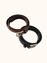 Oblong buckle belt 