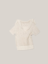 CROCHET PULL OVER [ OAT ]