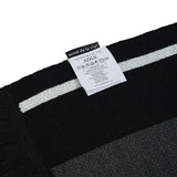 BASIC LOGO STRIPE MUFFLER BLACK