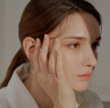 3MM プロング セッティング テニス リング / 3MM Prong Setting Tennis Ring (rosegold)