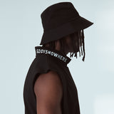 ハーフタートルネックスリーブレスT/HALF-TURTLE NECK SLEEVLESS T-BLACK