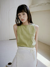 COTTON RIB TANK [ OLIVE ]